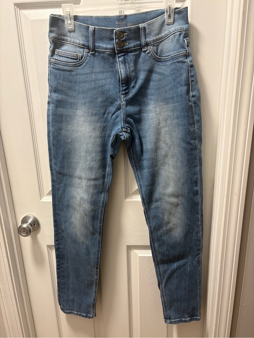 Soho Blue High-Rise Legging Jeans